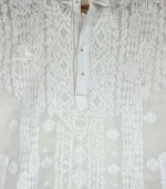 Noor Panel Lucknowi Chikankari Men’s Kurta Pajama - Image 3