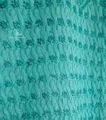 Teal Green Cotton Voile Lucknowi Chikankari Menswear Kurta - Image 3