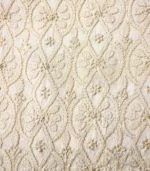 Off-White Lucknowi Chikankari Menswear Kurta Pajama set - Image 3