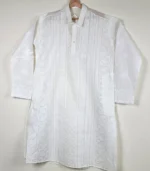 Noor Lucknowi Chikankari Menswear Kurta Pajama set - Image 2