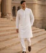 Noor Lucknowi Chikankari Menswear Kurta Pajama set