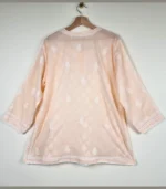 Peach Cotton Top with Lucknowi Chikankari - Image 4