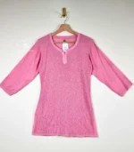 Lilac Muslin Top with Lucknowi Chikankari - Image 2