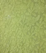 Shokh Green Short Top with Lucknowi Chikankari - Image 3