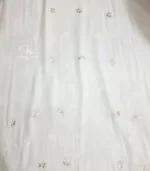 Unstitched Noor Pearl Jaal Chikankari Kurta Dupatta - Image 5
