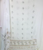 Unstitched Noor Pearl Jaal Chikankari Kurta Dupatta - Image 2