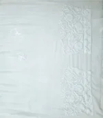 White Georgette Rose Pallu Saree - Image 5