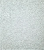 White Georgette Rose Pallu Saree - Image 4