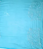 Sky Blue Saree Georgette - Image 4