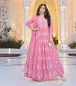 Pink Mul Chanderi Kurta Dupatta with lining