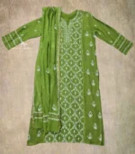 Green Mul Chanderi KD - Image 5