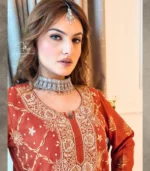 Rust Lucknowi Suit - Image 8