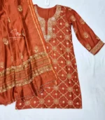Rust Lucknowi Suit - Image 2