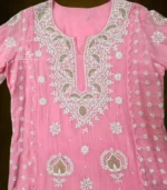 Pink Mul Chanderi 3 pc - Image 4