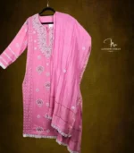Pink Mul Chanderi 3 pc - Image 6
