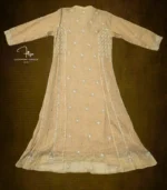 Beige Tissue Anarkali Dupatta - Image 5