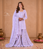 Lavender Bridal Gharara