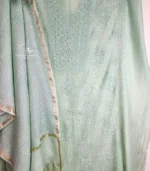 Sage Green Mul Chanderi Chikankari Suit - Image 2