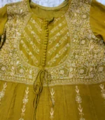 Mehendi Green Silk Anarkali - Image 3