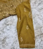 Mehendi Green Silk Anarkali - Image 2