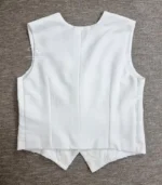 White Lucknowi Ladies’ Waistcoat - Image 4