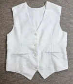 White Lucknowi Ladies’ Waistcoat - Image 2