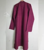 Burgundy Gents' Lucknowi Kurta Pajama - Image 4