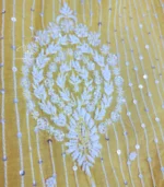 Zard Mul Chanderi Chikankari Set - Image 4