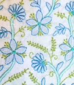 Sahar 3pc Unstitched Lucknowi Chikankari Cotton Suit - Image 3
