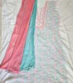 Gulnaar 3pc Unstitched Lucknowi Chikankari Cotton Suit - Image 5