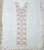 Unstitched Pastel Lucknowi Organza Suit - Image 3