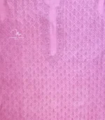 Unstitched Purple Lucknowi Chikankari Unisex Kurta Fabric - Image 3