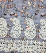 Mist Grey Chikankari Kurta - Image 3