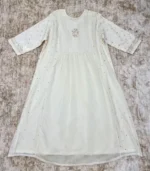 Ivory Mukaish Gown - Image 4
