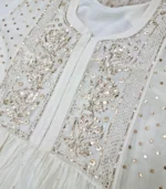 Ivory Mukaish Gown - Image 3