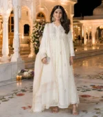 Ivory Mukaish Gown