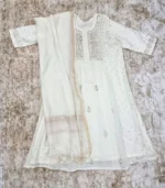 Ivory Mukaish Gown - Image 5