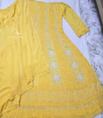 Unstitched Soorajmukhi Lucknowi Anarkali - Image 2