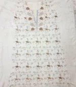 Unstitched Pure Georgette Chikankari Kurta with Dupatta - Image 4