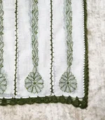 Green on White Kaftan - Image 3
