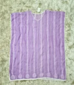 White on Lilac Kaftan - Image 3