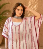 Red on White Kota Kaftan - Image 4