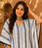 Black on White Kaftan - Image 4