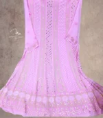 Candy Pink Chikankari Anarkali Set - Image 5
