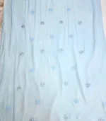 Powder Blue Chikankari Kurta Dupatta - Image 5
