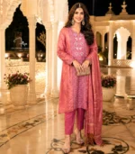 Gulnaar Rose Gold Chikankari Set