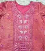 Gulnaar Rose Gold Chikankari Set - Image 5