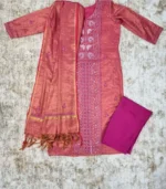 Gulnaar Rose Gold Chikankari Set - Image 6