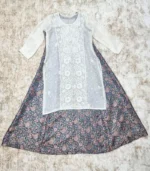 Noor Mehr A-Line Chikankari Set - Image 9