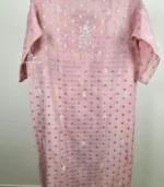 Dusty Pink Banarasi Chikankari Suit - Image 5